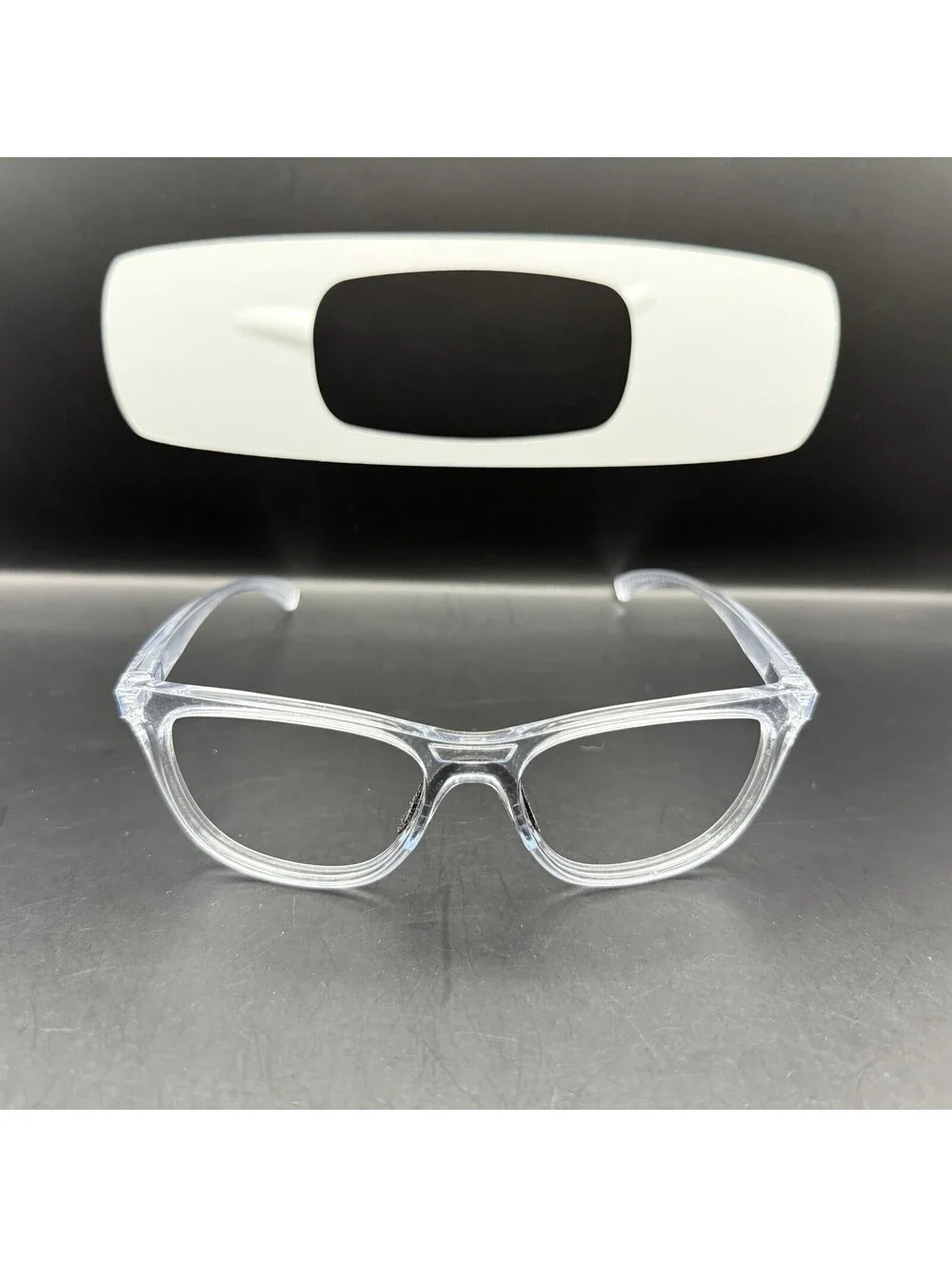 Oakley Leadline Polished Clear Frame (Silver Icon) OO9473-0856